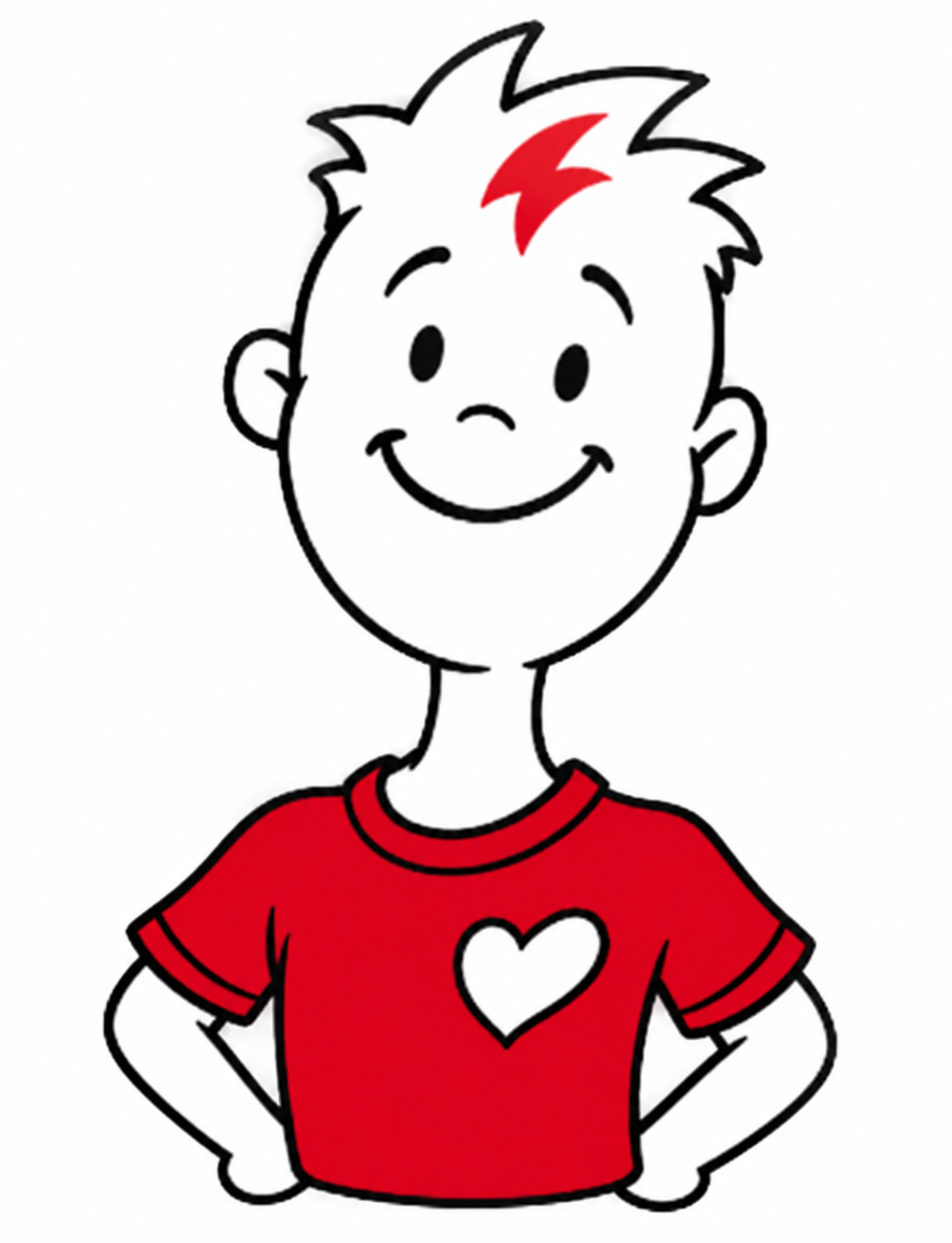 Hugo, mascote do Net Love, em uma versão inspirada no desenho original.
